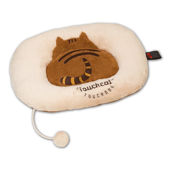 Touchcat 'Kitty-Tails' Fashion Designer Fashion Premium Cat Pet Bed - One Size - Beige / Brown