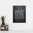thumbnail image 2 of Isaiah 26:3 Perfect Peace They Trust In You Christian Bible Verse Quote Scripture Typography Extra Large XL Wall Art Poster Print, 2 of 3