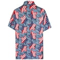 thumbnail image 5 of HAPPY BAY Mens Hawaiian Shirts Short Sleeve Button Down Shirt Men's 4th of July Holiday Shirts Summer Beach Casual Aloha Patriotic Shirts for Men Funny 3XL Freedom Stars, Grey Dad, 5 of 6