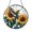 Acrylic 3.5 Inch, variant on Bird and Sunflower Window Hanging – Stained Glass Style Floral Wall Decor