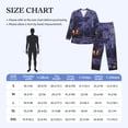 thumbnail image 4 of Cauagu Mystery House Halloween Night Print Men's Long-Sleeve Pajama Set,Soft Button-Front 2Pjs for Men Long Sleeve Men’s Sleepwear-XX-Large, 4 of 7