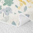 thumbnail image 5 of Erosebridal Kawaii Dinosaur Twin Quilt Set for Girls, Watercolor Forest Floral Leaf Twin Coverlet Set, 2 Pieces, 5 of 7
