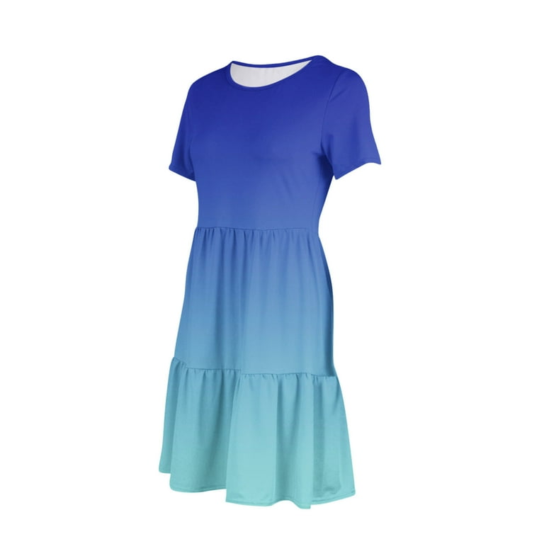 ZZwxWA Summer Outfits for Women Tie Dye Mini Dress Ruched Dress with  Pockets Vacation Dresses for Women 2025 Trendy - Walmart.com