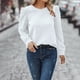 thumbnail image 5 of Sudadera con cremallera,Sudadera informal para mujer, color liso, manga larga, cuello redondo de poliéster, corte holgado para uso diario, sopatenor, 5 of 9