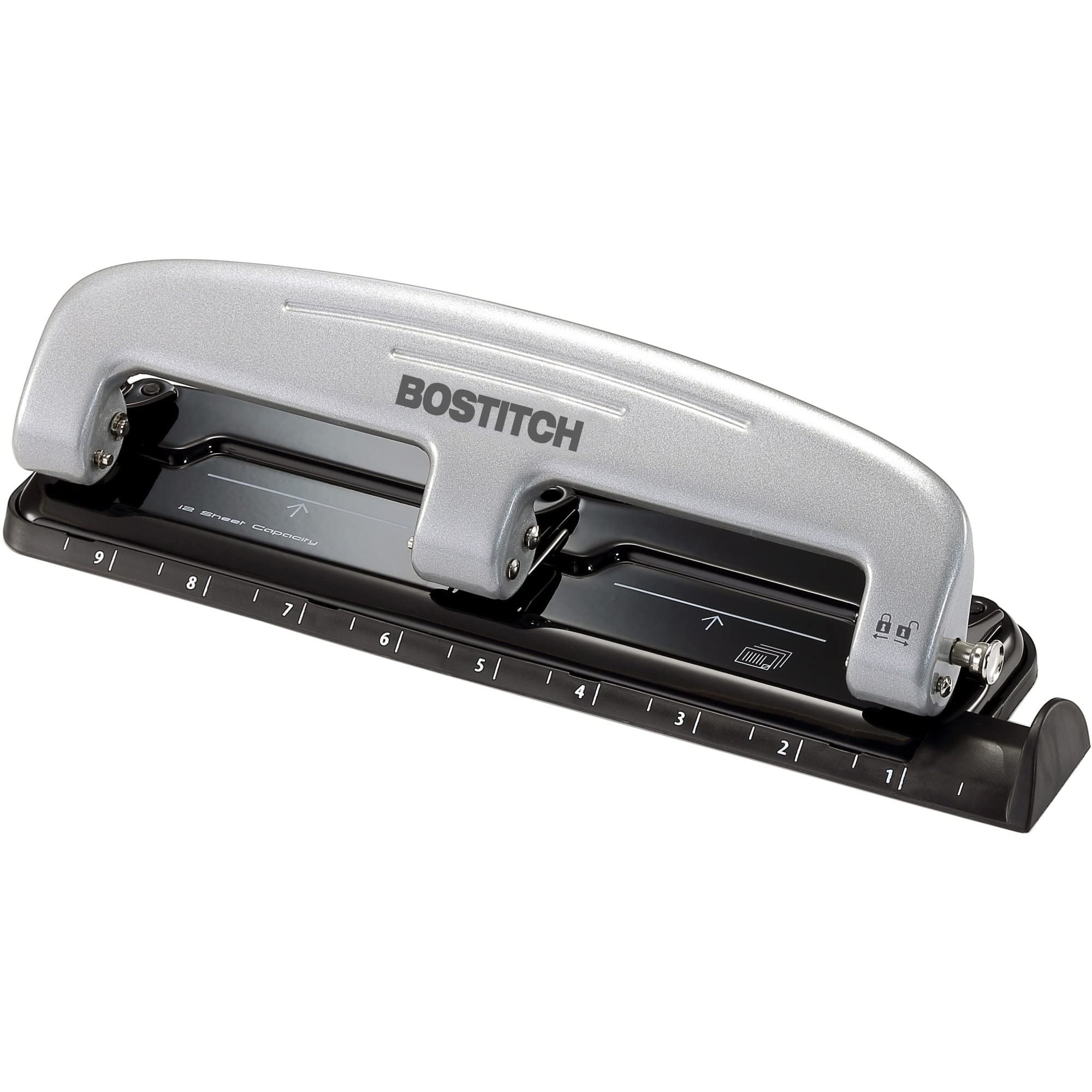 Bostitch EZ Squeeze Three-Hole Punch Silver photo 5