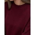 thumbnail image 3 of Thick Knit Crew Neck Long Sweater, 3 of 6