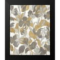 thumbnail image 2 of Vassileva, Silvia 12x14 Black Modern Framed Museum Art Print Titled - Painted Tropical Screen II Gray Gold, 2 of 5