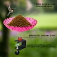 thumbnail image 5 of sruoe Bird Feeders, Bird Baths Outdoor, BirdBaths for the Garden, Miniature Feeder, Natural Flowers Bowl Bird Bath for Outside, Patio, Plastic, 5 of 7