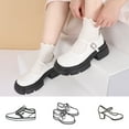 thumbnail image 3 of Bocaoying 6 Pairs Women's Ruffle Socks - White & Black Frilly Ankle Socks, Super Soft Cotton Cuffed Socks for Women & Girls, Breathable Casual Crew Socks for Everyday Wear, 3 of 8