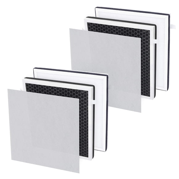 Flintar Replacement Filter Set, Compatible with InvisiClean Air Purifier Aura IC-5018, Aura II IC-5018, Sensa IC-5120, 3-in-1 Pre
