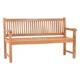 thumbnail image 4 of Teak Wood Elzas Double Outdoor Patio & Garden Bench, 4 of 5