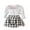White, variant on Wassery Kids Girl 2 Piece Skirt Outfit Toddler Girl Long Sleeve Mesh Patchwork Tops and Elastic Plaid A-Line Skirt Set 6M 12M 18M 24M 3T 4T Baby Girls Fall Clothes