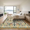 thumbnail image 3 of ODIKA 5'x7' Machine Washable Non-Slip Area Rug, Southwestern Cream High Traffic Rug, Beige, 1047479, 3 of 7