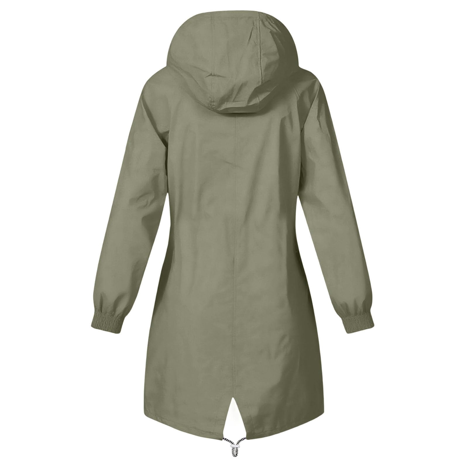 Rain Jackets for Women Waterproof Hooded Long Trench Coats Lined Windbreaker Travel Outdoor Jacket with Pockets