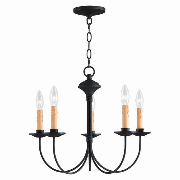 Livex Lighting Heritage Chandelier in Black