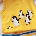 thumbnail image 4 of TOWED22 Toddler Baby Boy Outfits Shorts Sleeve Summer Beach Cocos T Shirts + Shorts Clothing Set(Yellow,3-6 M), 4 of 5