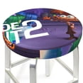 thumbnail image 3 of Lsque inside out 2 Round Bar chair cushion covers Velvet Fabric Premium Comfort Protects from Scratches and Stains for 14-17 Inch Chair- 12 inch, 3 of 7