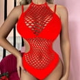 thumbnail image 4 of Lencería de mujer, medias de rejilla, tirantes, body sin espalda, ropa de red, body de nailon para mujer, 4 of 5