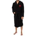 thumbnail image 2 of HUGO Terry Hooded Dressing Gown, Black, 2 of 7