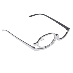 Des lunettes de maquillage grossissantes, 180 Degré Roating Single Flip Up Lens Cosmétiques pour les femmes, Verres de lecture avec boîtier en verre