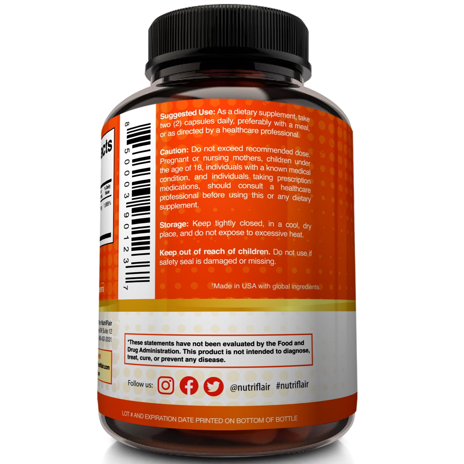 NutriFlair Liposomal Vitamin C Vegan Immune Support Supplement 180 Vegetable Capsules