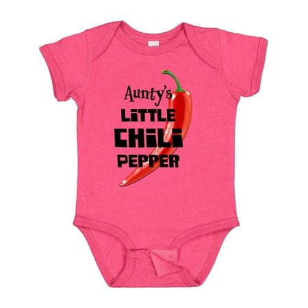 

Inktastic Aunty s Little Chili Pepper Gift Baby Boy or Baby Girl Bodysuit