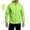 Fluorescent Green, variant on Unisex Reflective Zip-Up Hoodie with Storage Pouch - Lightweight Quick-Dry Windbreaker Jacket for Running, Cycling & Fishing, Breathable UV Sun Protection Sportswear Black L
