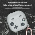 thumbnail image 2 of Allytechgroup Cute Case for Samsung Galaxy Buds Live/ Buds Pro/ Buds FE/ Galaxy Buds 2, Shockproof & Dustproof Earpods Case with Keychain, Soft Silicone Protective Cover, Lightgray, 2 of 7