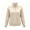Khaki, variant on Womens Half Zip Pullover Fleece Stand Collar Sweatshirt Basic Soft Casual Baselayer Sweatshirts