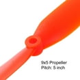 thumbnail image 4 of 9050 Propellers 9x5 Prop 2-Vane Fixed-Wing Orange Replacement Props with Adapter Rings for RC Airplane, 16 Pack, 4 of 4