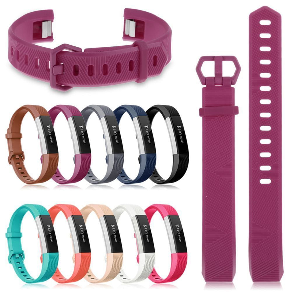 12 Colors L/S Sports Silicone Wrist Band Strap Bracelet For Fitbit Alta/HR/Ace 