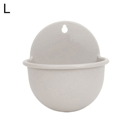 Wall Mount Plant Pot Plastic Flowerpot Basket Planter Home Garden Decor