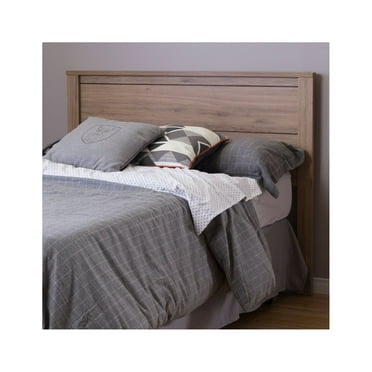 HomeStock Asian Allure Headboard - Modern Style - Modern Rustic Oak Full Size Headboard - Contemporary Design Headboards for Platform Beds and Metal Frames, Contemporary Rustic Oak Finish