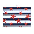 thumbnail image 1 of Fotbe Starfish Navy Blue Stripe Alfombrilla de Secado para Cocina con Estampado, 18x24 Pulgadas, 1 of 7