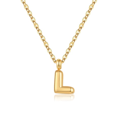 Turandoss 14K Gold Plated Bubble Initial Choker Necklace for Women GirlsDainty Letter A-Z Chunky Pendant Jewelry Trendy Fashion Accessories Personalized Birthday Gifts for Women Girls Her