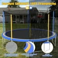 thumbnail image 6 of 14FT Recreational Trampoline with Enclosure Net and Ladder, SEGMART Outdoor Trampoline with Basketball Hoop, Backyard Trampoline, Heavy Duty Round Trampoline for Kids and Adults, 6 of 9