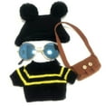 thumbnail image 4 of Doll Clothes Kit With Black Hat Sweater Brown Bag Sunglasses Plush Doll Clothes for 30cm Doll, 4 of 8