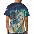 thumbnail image 5 of LAOLIUSN Men'S Wolf Graphic T-Shirt Novelty Animal Print Short Sleeve Top, S-4XL, 5 of 7