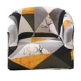 thumbnail image 1 of Rongfmy Tub Chair Covers Removable Printed Sofa Cover Furniture Protector geometry 1, 1 of 9