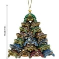 thumbnail image 2 of Sea Turtle Christmas Ornament With Acrylic Design For Beach Holiday Themed Tree Decor, 2 of 2