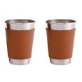thumbnail image 1 of KAKOWELY 2 jarras de cerveza de acero inoxidable, tazas de agua sencillas, vajilla de metal, 1 of 4