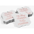 thumbnail image 4 of Inkdotpot Real Rose Gold Foil Good Bye Tension Hello Pension Retirement Tags Favor Bracket Shape Hang Pack Of 50 Paper Tags, 4 of 7