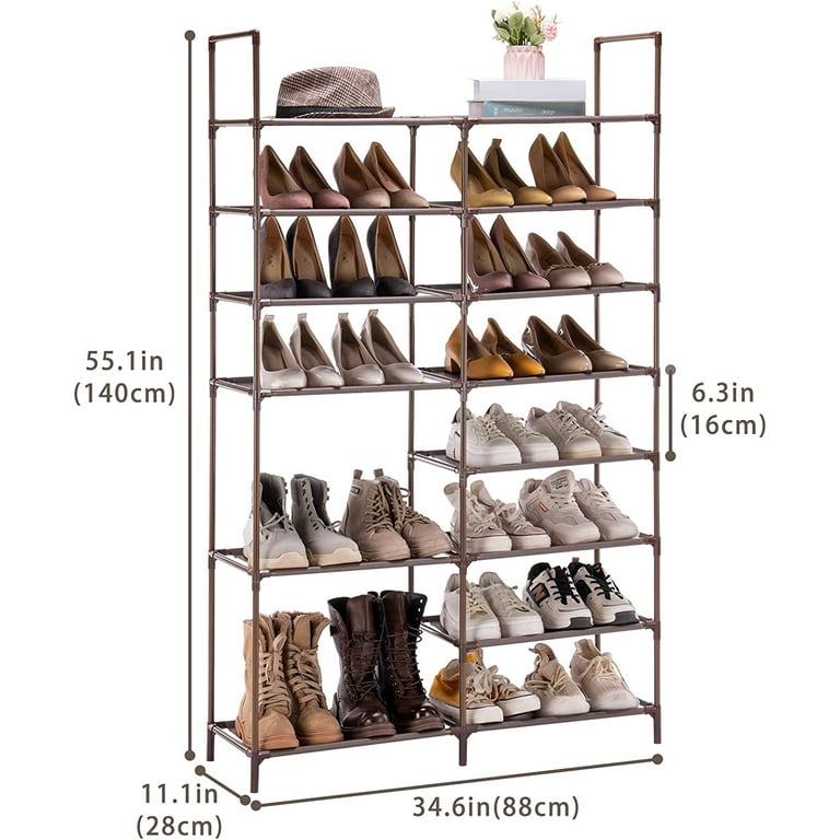 8 Tiers Shoe Rack 24-30 Pairs Shoe Storage Organizer Non-woven Shoe Shelf  Boots Organizer – Built to Order, Made in USA, Custom Furniture – Free  Delivery