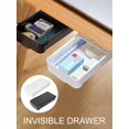 thumbnail image 1 of POINTERTECK Desk Drawer Punch Free Invisible Drawer Self-adhesive Under Desk Drawer Storage Box Plastic Drawer Miscellaneous Organizer for Home Office Kitchen, 1 of 6