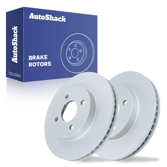 AutoShack Front Vented Coated Brake Rotors 2-PC Set Replacement for 2005-2010 Chevrolet Cobalt 2003-2007 Saturn Ion 2007-2010 Pontiac G5 2005-2006 Pontiac G4 ArmorStop 10.04" (255 mm)