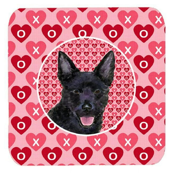 Australian Kelpie Foam Coasters, Set Of 4