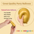 thumbnail image 4 of Globos KUULBELA de látex dorado metálico de 12 pulgadas (110 unidades), 4 of 7