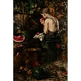 thumbnail image 2 of Vincenzo Irolli 17x24 Black Ornate Framed Double Matted Museum Art Print Titled: A Young Boy Eating a Watermelon, 2 of 5
