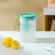 thumbnail image 4 of Refrigerator Cold Kettle | Large Capacity Food Grade Plastic Pitcher with Handle | Sealed Drink Jug for Iced Tea Lemonade Juice | 2L | Space-Saving Design | 8.07x5.11in | 1pc | White Yellow Orange, 4 of 8