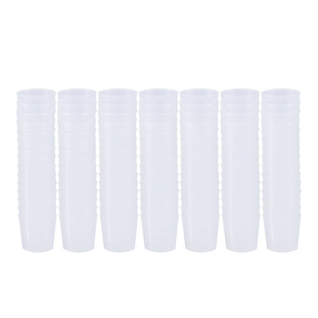 60 vasos graduados de plástico de 30 ml, vasos medidores transparentes para líquidos.